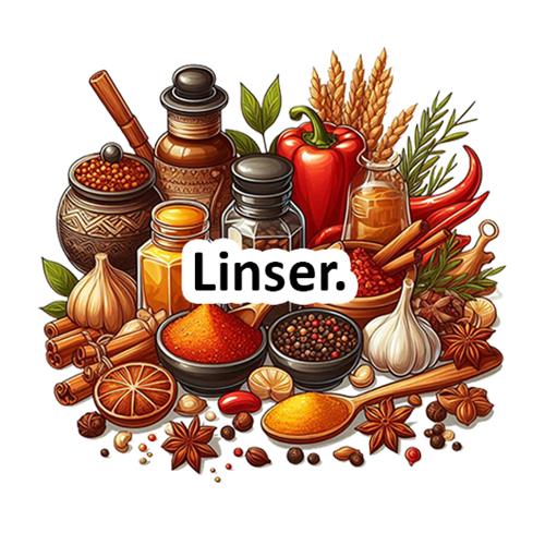 Farverig Samling af Krydderier og Ingredienser
