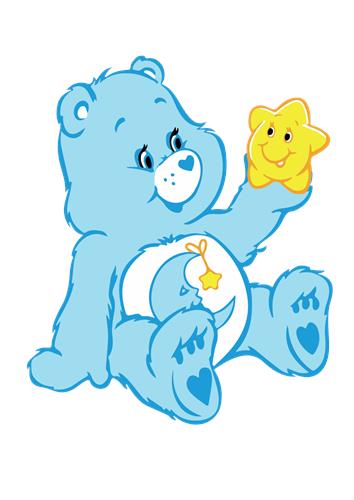 Blå Bamse med Stjerne