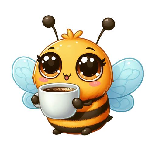 Kaffedrikkende Bi