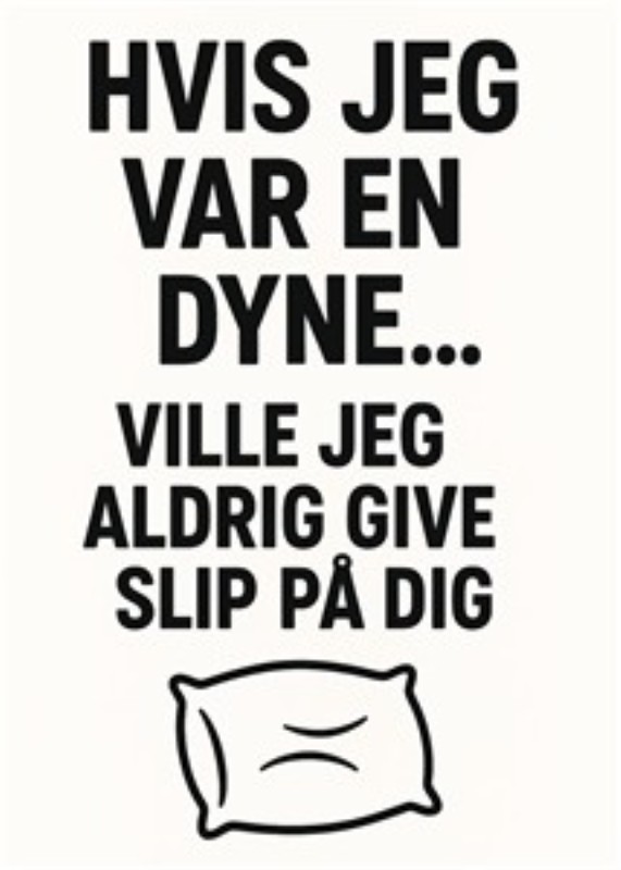 Krammet fra Dynens Kærlighed - Tag intimiteten til nye højder med denne humoristiske plakat, der fejrer nærhed. En perfekt tilføjelse til dit hjem, der vil bringe smil og varme til dit rum.