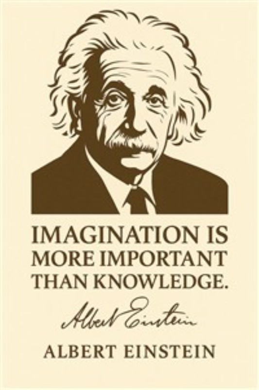 Einsteins Fantasi: En Kilde til Inspiration - Oplev magien i fantasi med dette inspirerende citat fra Albert Einstein. Det minder os om, at kreativitet er nøglen til innovation og drømme. Giv dit rum en touch af intellekt og kreativitet.