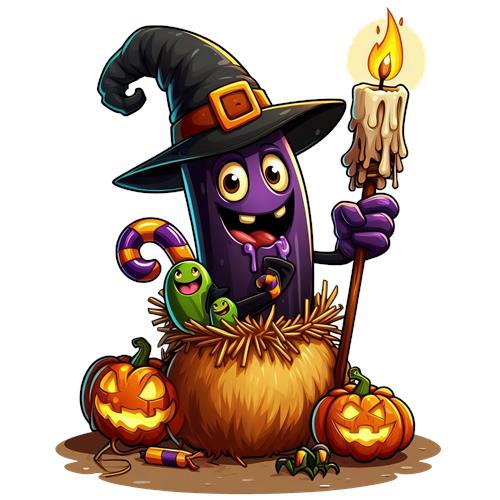 Halloween Trold med Græskar